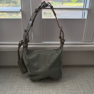 Chloe Sage Leather Shoulder Bag